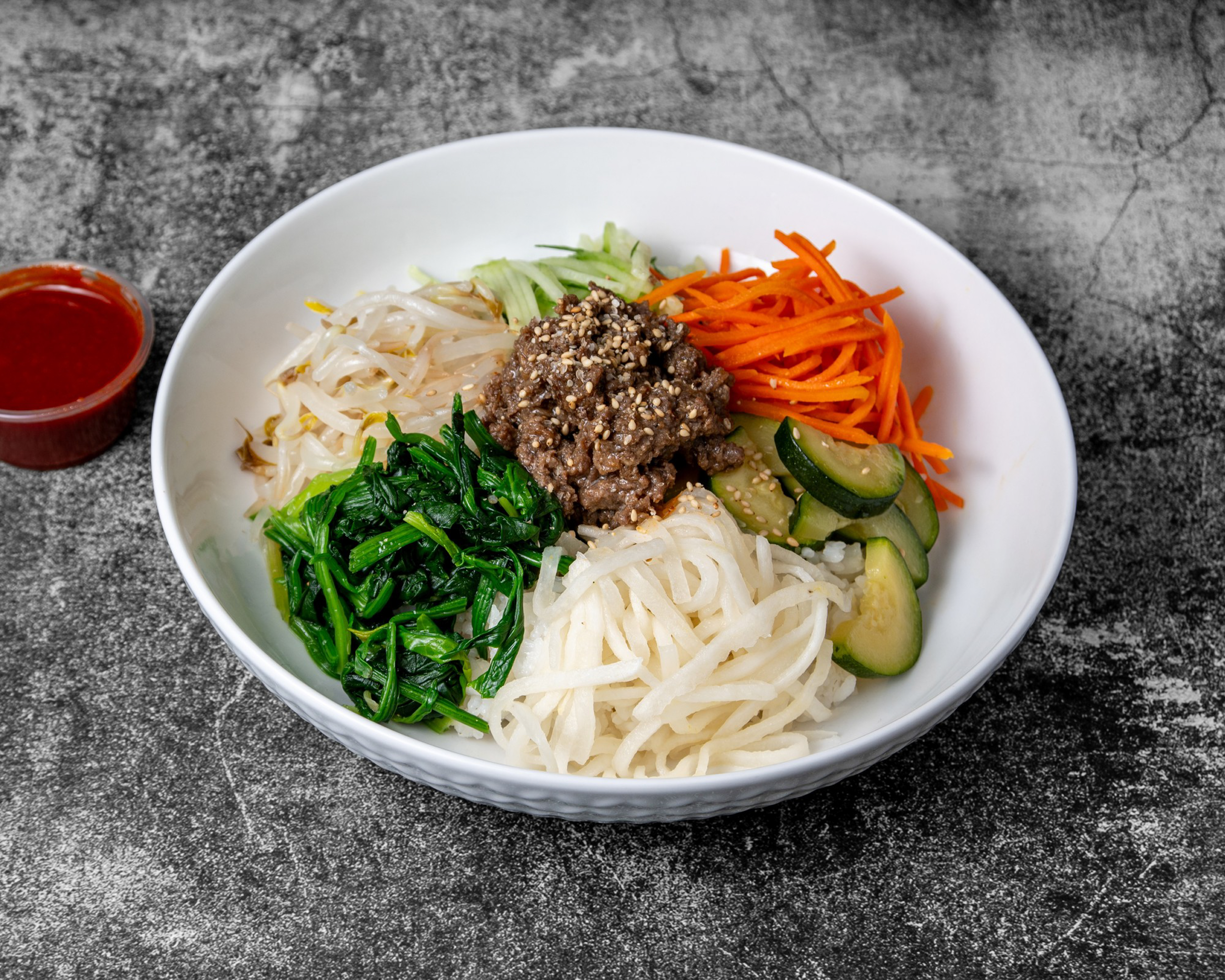 MJ's Korean Kitchen bibimbap bulgogi